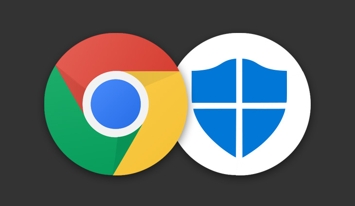 Chrome Windows Defender Extension Title