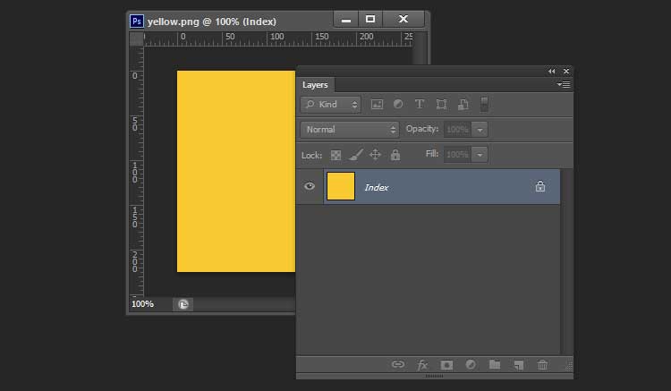Photoshop Change Index Color Mode Title