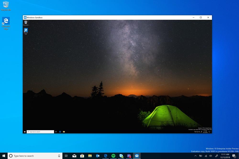 Windows 10 Insider Preview 18305 Sandbox 01