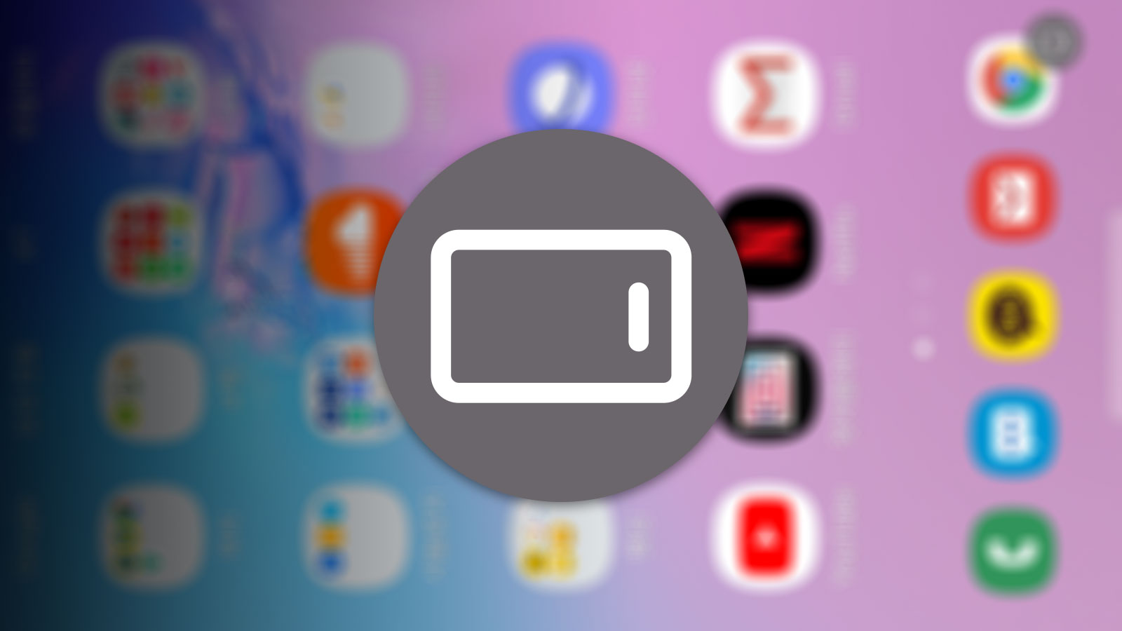 Galaxy S10 Disable Manual Rotation Icon Title